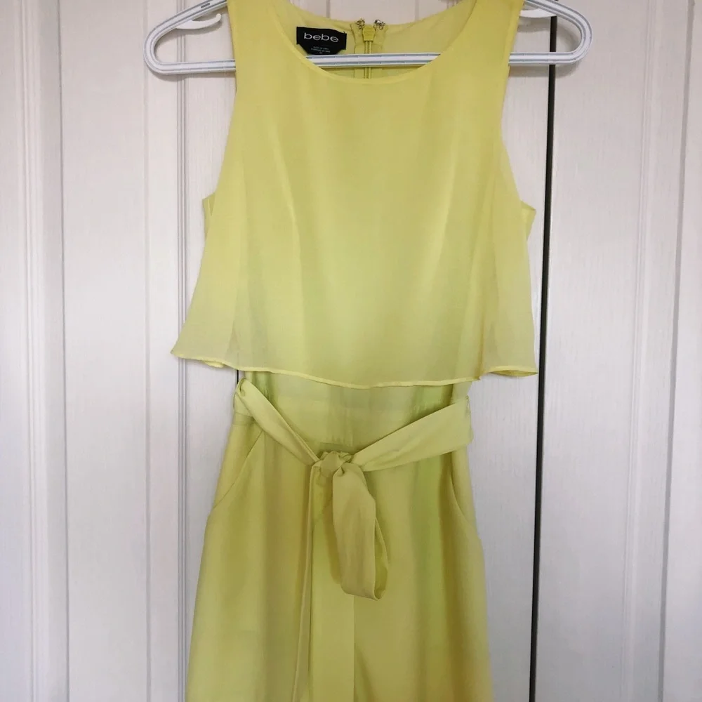 YELLOW GREEN JUMPSUIT XS - Picture 2 of 4